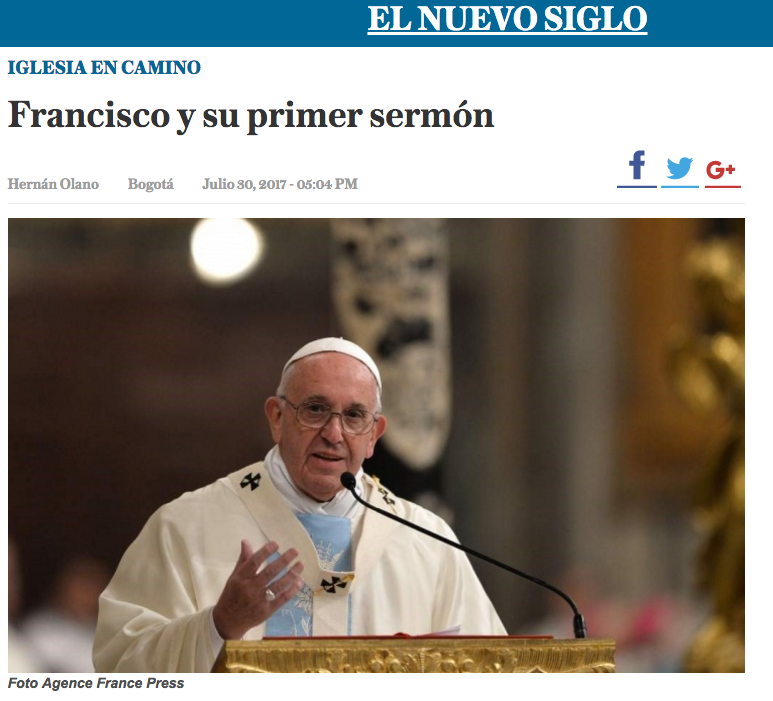 Francisco y su primer sermón