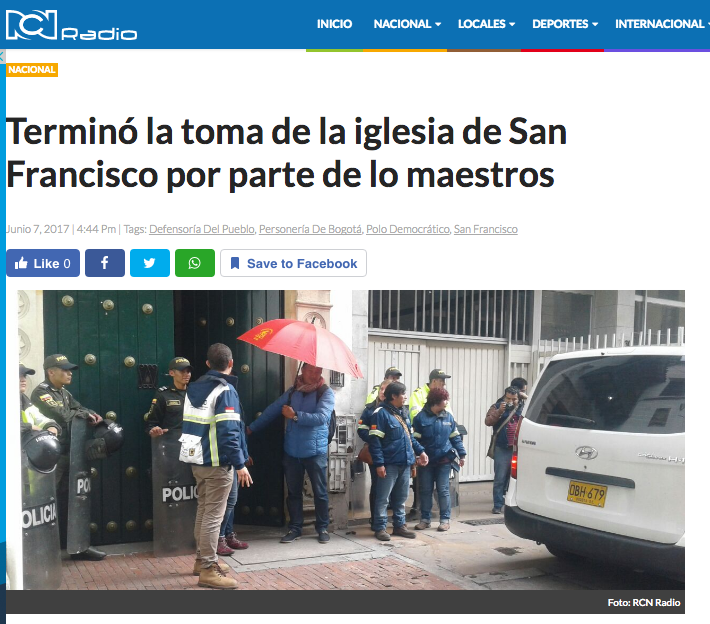 Fecode plantea al Congreso o a la iglesia como facilitadores para avanzar en diálogos con el Gobierno