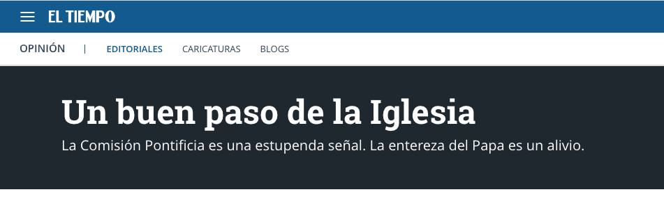 Un buen paso de la Iglesia