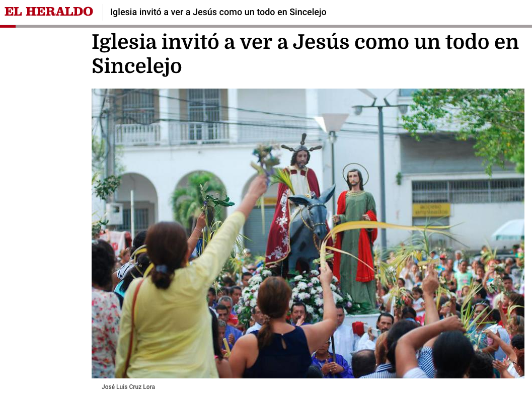 Iglesia invitó a ver a Jesús como un todo en Sincelejo