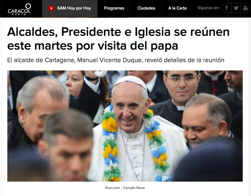 Alcaldes, Presidente e Iglesia se reúnen este martes por visita del papa