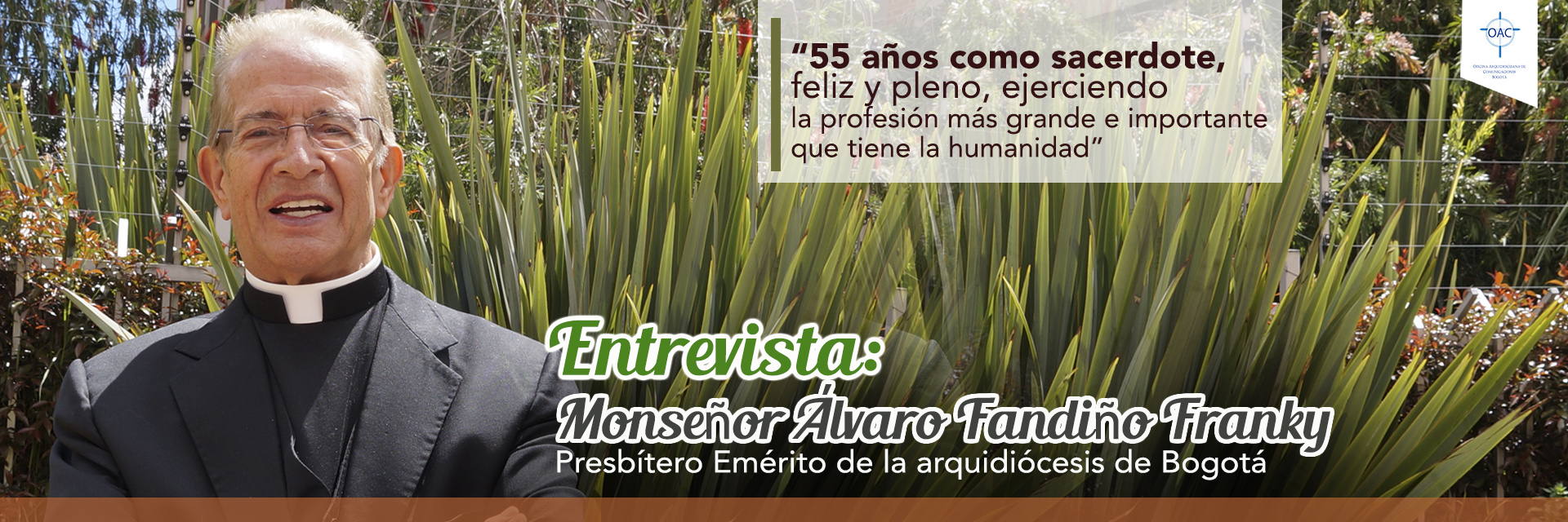 Monseñor Álvaro Fandiño, hijo del Concilio Vaticano II