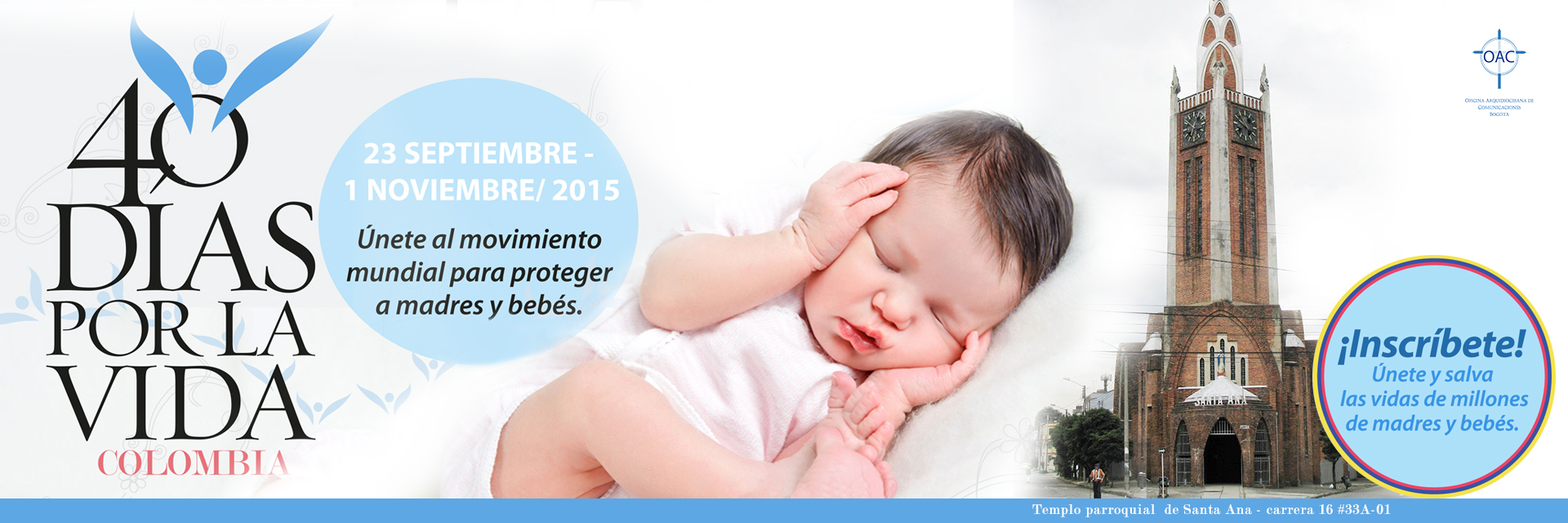 ¡Inscríbete! se esperan más de 2.000 personas para orar 40 días por la vida