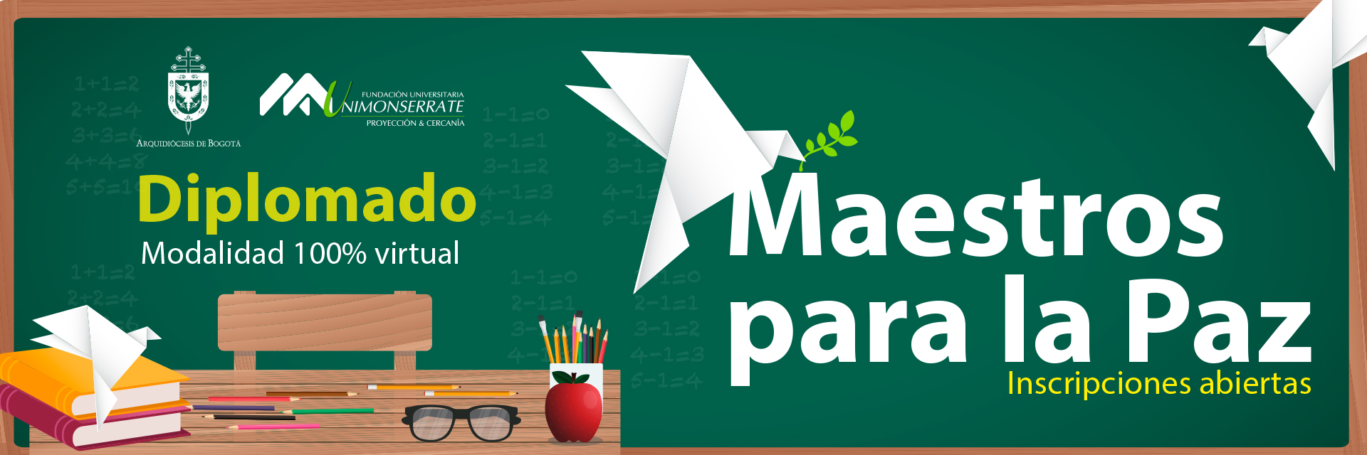 Están abiertas las inscripciones para el diplomado Maestros para la paz