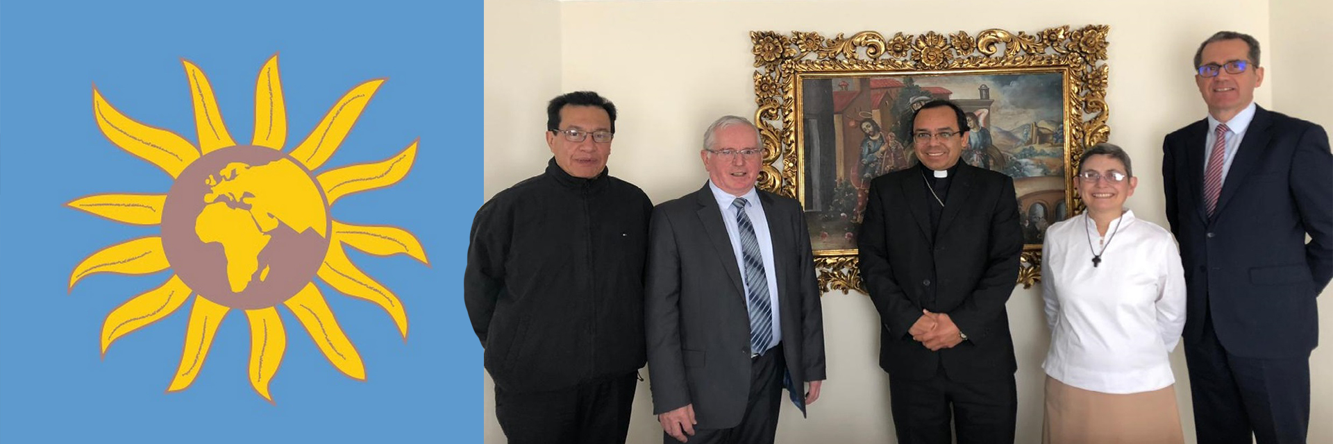 Representantes de Organización Ayuda Misionera Internacional presentan su trabajo al CELAM