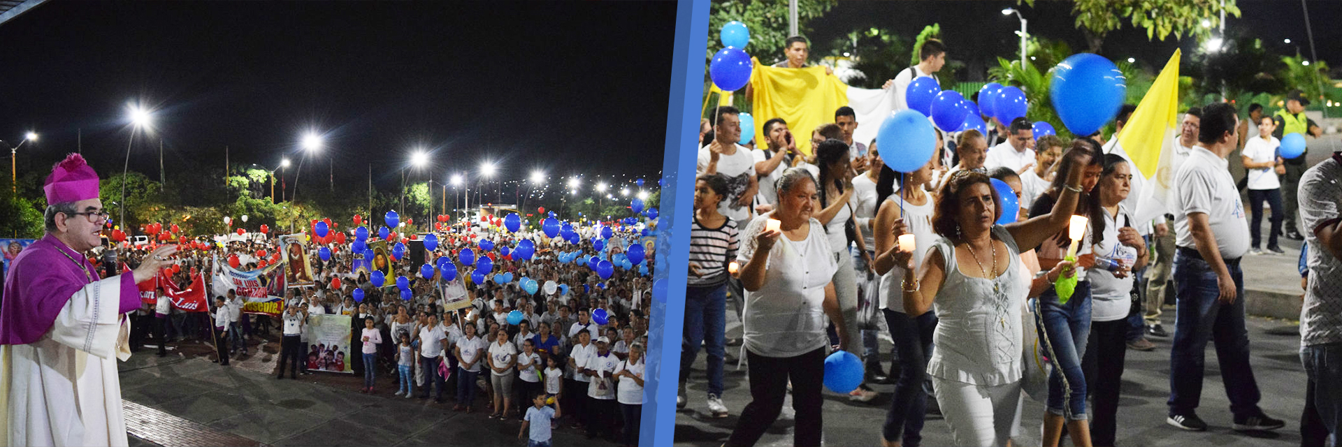 Miles de fieles participaron en Marcha del Perdón