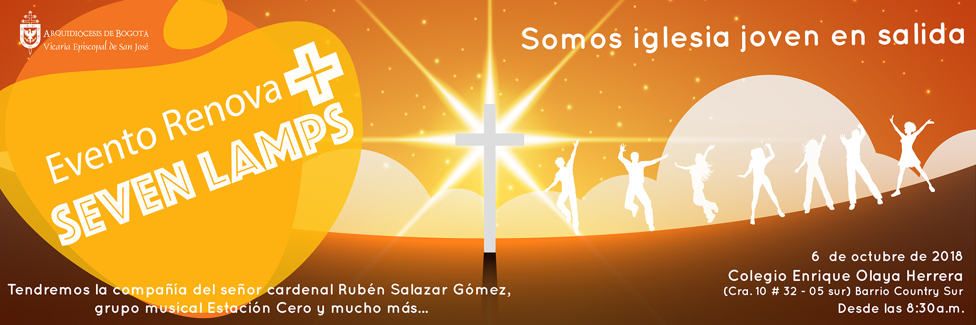 "Somos iglesia joven en salida" Evento Renova + SEVEN LAMPS