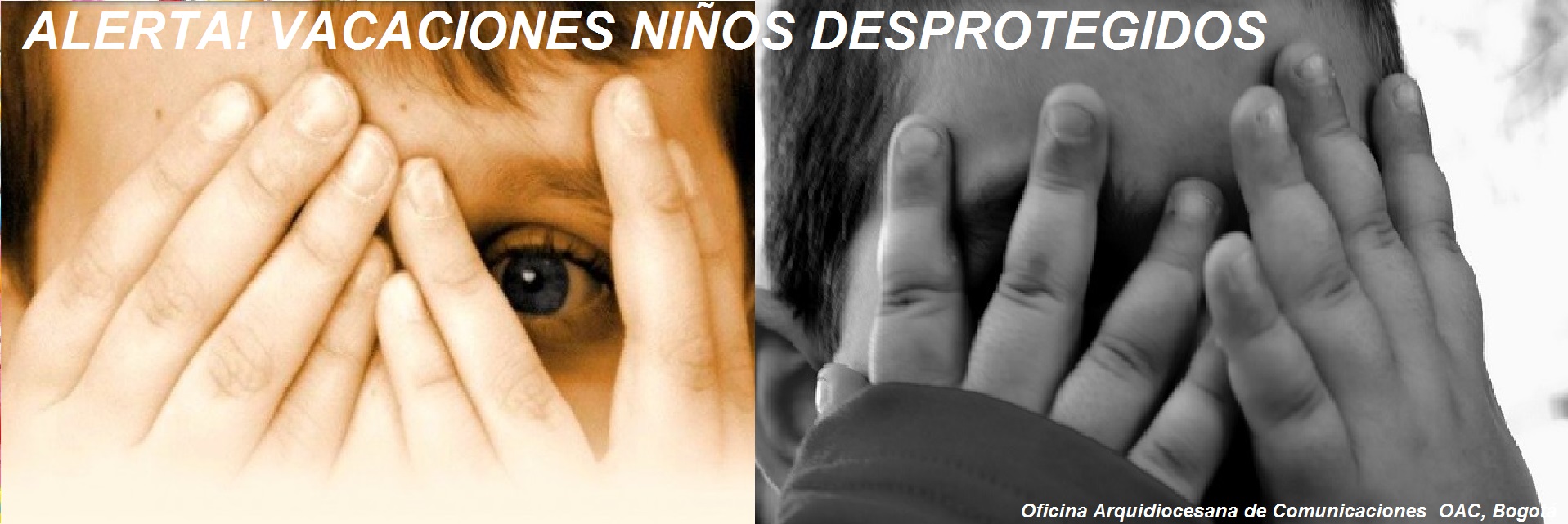 ¡Alerta! vacaciones niños desprotegidos