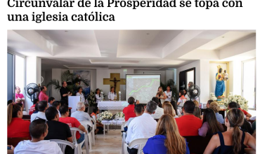 Circunvalar de la Prosperidad se topa con una iglesia católica