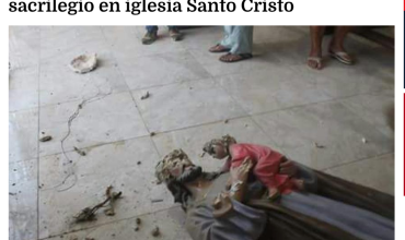 Consternación en Guaranda (Sucre) por sacrilegio en iglesia Santo Cristo