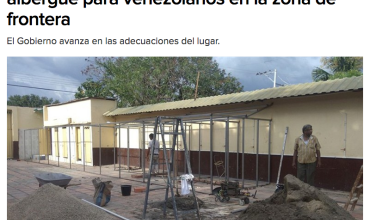 Iglesia Católica sería la encargada de albergue para venezolanos en la zona de frontera