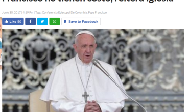 Boletas para actos públicos del Papa Francisco no tienen costo, reitera Iglesia