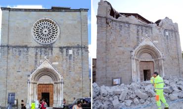 Terremoto en Italia destruyó la iglesia de San Agustín